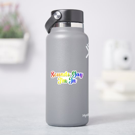 Sounds Gay I'm In - LGBTQプライド シール (HydroFlask)