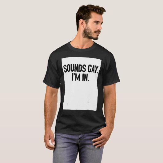 Sounds Gay I'm In Pride Rainbow Love Queer Diversi Tシャツ (正面フル)