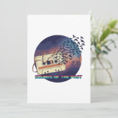 Sounds of the Past Retro 80s Cassette Tape Music サンキューカード (スタンド正面)