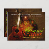 SoundScapesミュージックギタープロモーション葉書 ポストカード (正面/裏面)