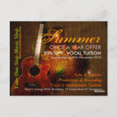 SoundScapesミュージックギタープロモーション葉書 ポストカード (裏面)