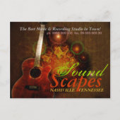 SoundScapesミュージックギタープロモーション葉書 ポストカード (正面)