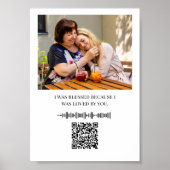 Soundwave Art パーソナライズされた Qrコードファミリーイメージ ポスター (正面)