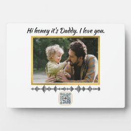 Soundwave Art QRコード – カスタム音声録音 フォトプラーク