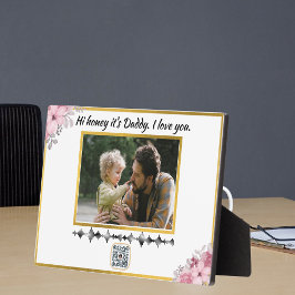 Soundwave Art QRコード – カスタム音声録音 フォトプラーク