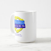 Soundwavesのロゴのマグ コーヒーマグカップ (正面左)