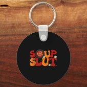 Soup Groovy Thanksgiving Christmas Sarcastic Sayin キーホルダー (正面)