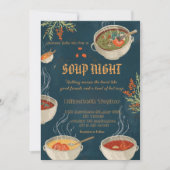 Soup Night Dinner Party Invitations 招待状 (正面)