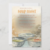 Soup Night Dinner Party Invitations 招待状 (正面)