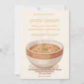 Soup Night Dinner Party Invitations 招待状 (正面)