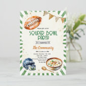 SOUPer Bowl Party Invitation 招待状 (スタンド正面)