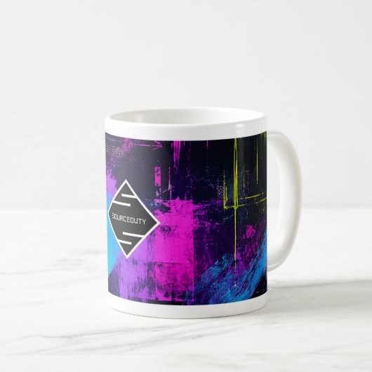 Sourceduty コーヒーマグカップ (正面右)