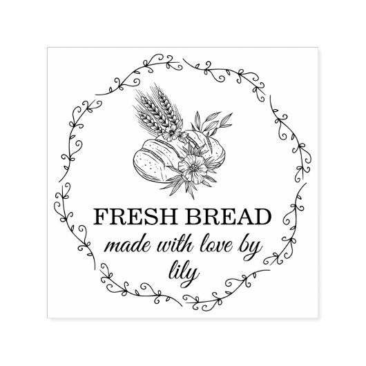 Sourdough Bread Baking セルフインキングスタンプ (デザイン)