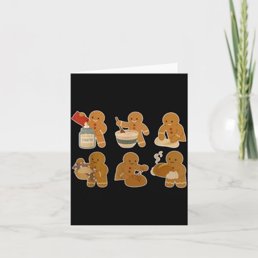 Sourdough Bread Christmas Gingerbread Homemaker Ba カード (正面)