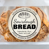 Sourdough Homemade Items Label SD01_01rd ラウンドシール