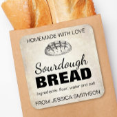 Sourdough Homemade Items Label SD01_01sqb スクエアシール