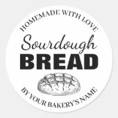 Sourdough Homemade Items Label SD01_03rd ラウンドシール (正面)