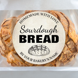 Sourdough Homemade Items Label SD01_03rdB ラウンドシール