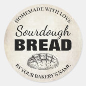 Sourdough Homemade Items Label SD01_03rdB ラウンドシール (正面)