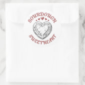 Sourdough Sweetheart – Funny Valentine Gift ラウンドシール (バッグ)