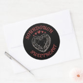 Sourdough Sweetheart – Funny Valentine Pun Gift ラウンドシール (封筒)