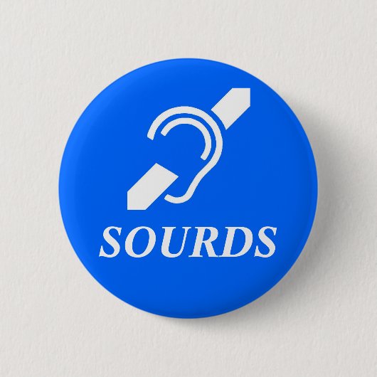 Sourds 缶バッジ (正面)