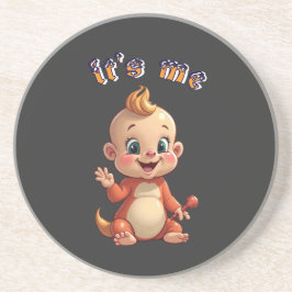 souriez à la joie de bébé mignonne, et au bonheur. コースター