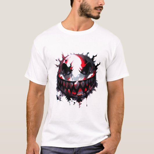 Sourire sinistre éclaboussé d'encre tシャツ (正面)