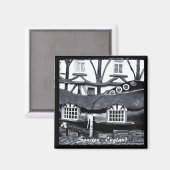 Sourton, HighwayMan Inn，イングランド(冷蔵庫用マグネット) マグネット (正面/裏面)