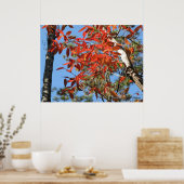 Sourwood Leaves in Autumn ポスター (キッチン)