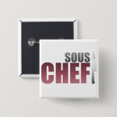Sousの赤いシェフ 缶バッジ (正面&裏面)