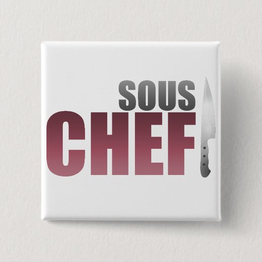 Sousの赤いシェフ 缶バッジ (正面)