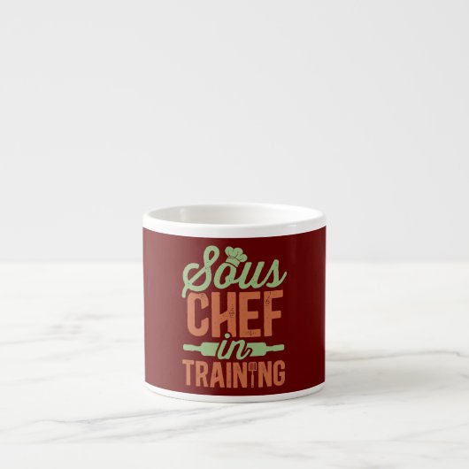 Sous Chef In Training Culinary Assistant Chefs エスプレッソカップ (正面)