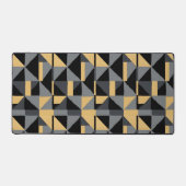 Sous-Main Tapis de Bureau – Géométrie Noir et Or デスクマット (正面)