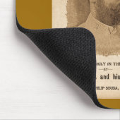 Sousaおよび彼の1901年に-ヴィンテージ広告バンドを付けます マウスパッド (コーナー)