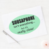 Sousaphone Is Everything Oval Sticker 楕円形シール (封筒)