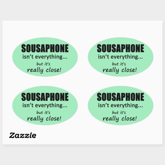 Sousaphone Is Everything Oval Sticker 楕円形シール (シート)