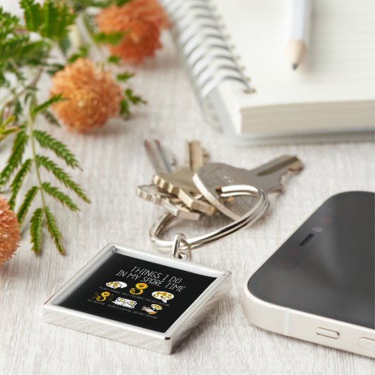 Sousaphone Player Gift Men Marching Band Music キーホルダー (側面)