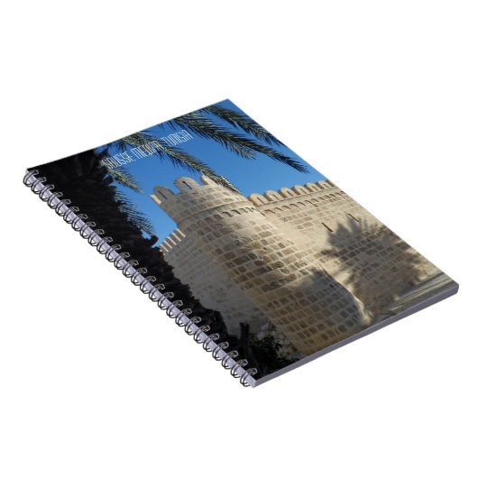 Sousseマディーナ場面チュニジアの歴史的な紀行 ノートブック (右側)