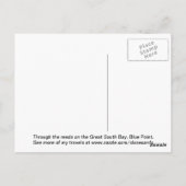South 素晴らし Bay at Blue Point, NY ポストカード (裏面)