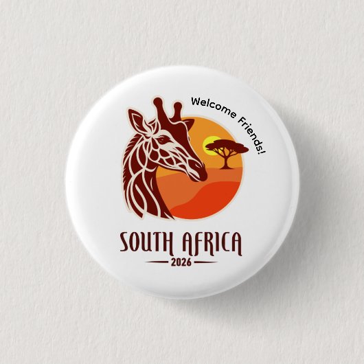 South Africa 2026 International Convention Pin 缶バッジ (正面)