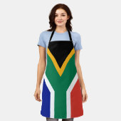 South Africa Flag エプロン (着用した状態)