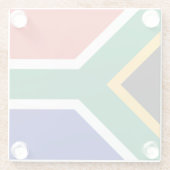 South Africa Flag ガラスコースター (裏面)