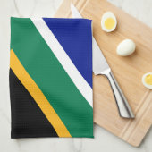 South Africa Flag キッチンタオル (四つ折り)