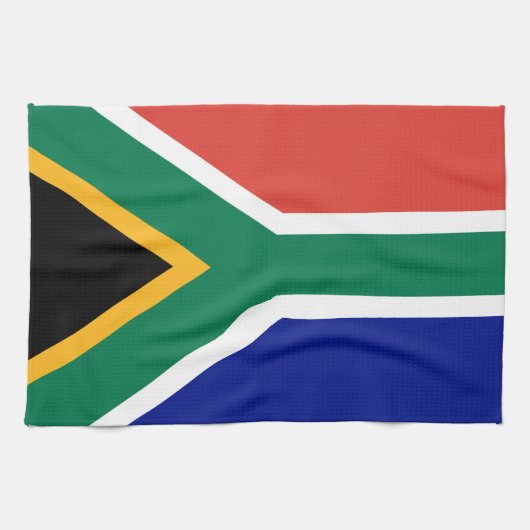 South Africa Flag キッチンタオル (横)