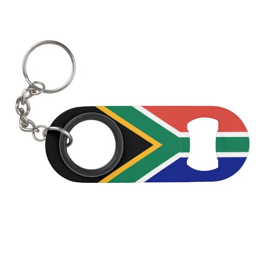 South Africa Flag キーホルダー栓抜き (正面(横))