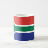 South Africa Flag コーヒーマグカップ (中央)