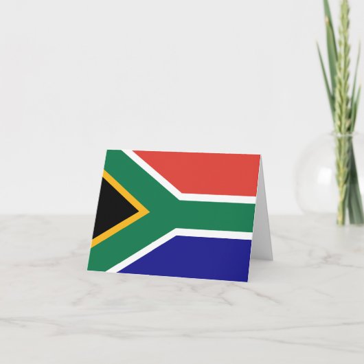 South Africa Flag サンキューカード (正面)