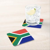 South Africa Flag スクエアペーパーコースター (インサイチュ)