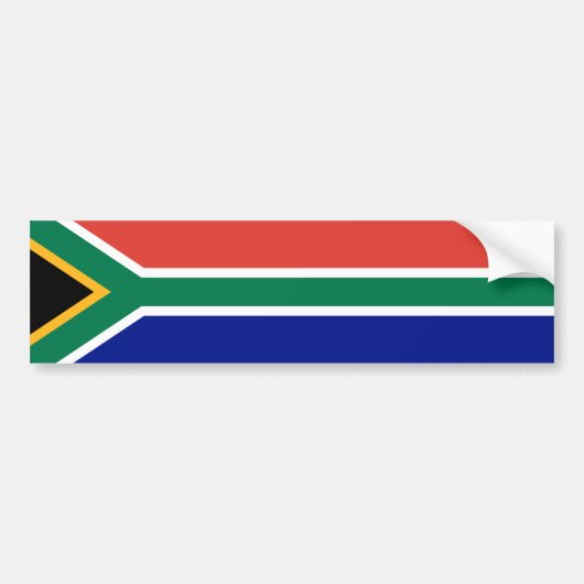 South Africa Flag バンパーステッカー (正面)
